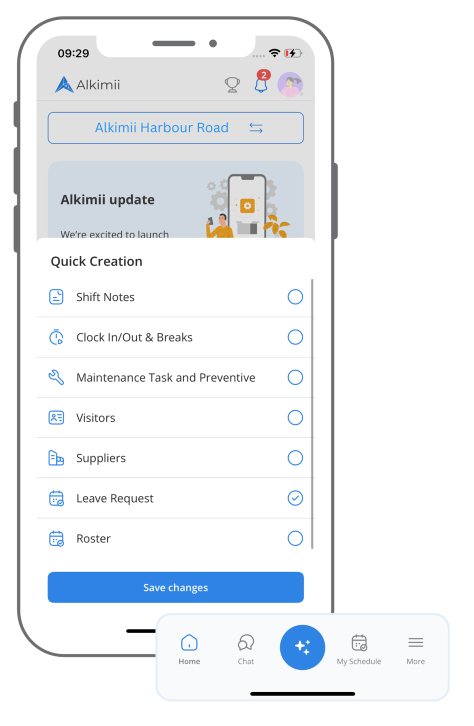 Quick Create Action Button on Mobile