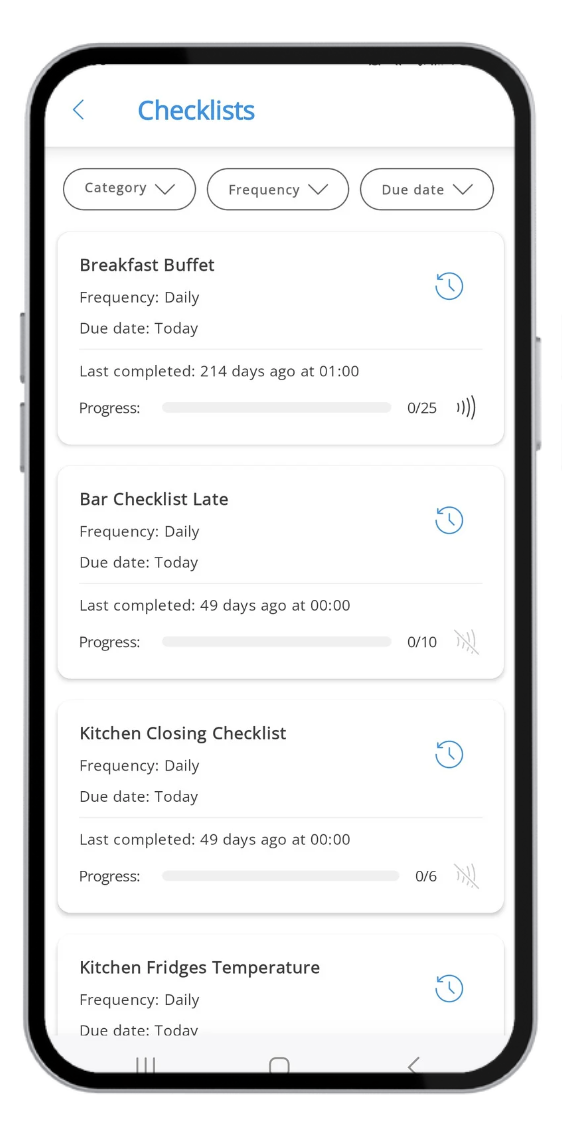 How to navigate Checklists on mobile?