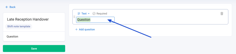 How to create Shift Notes Template?