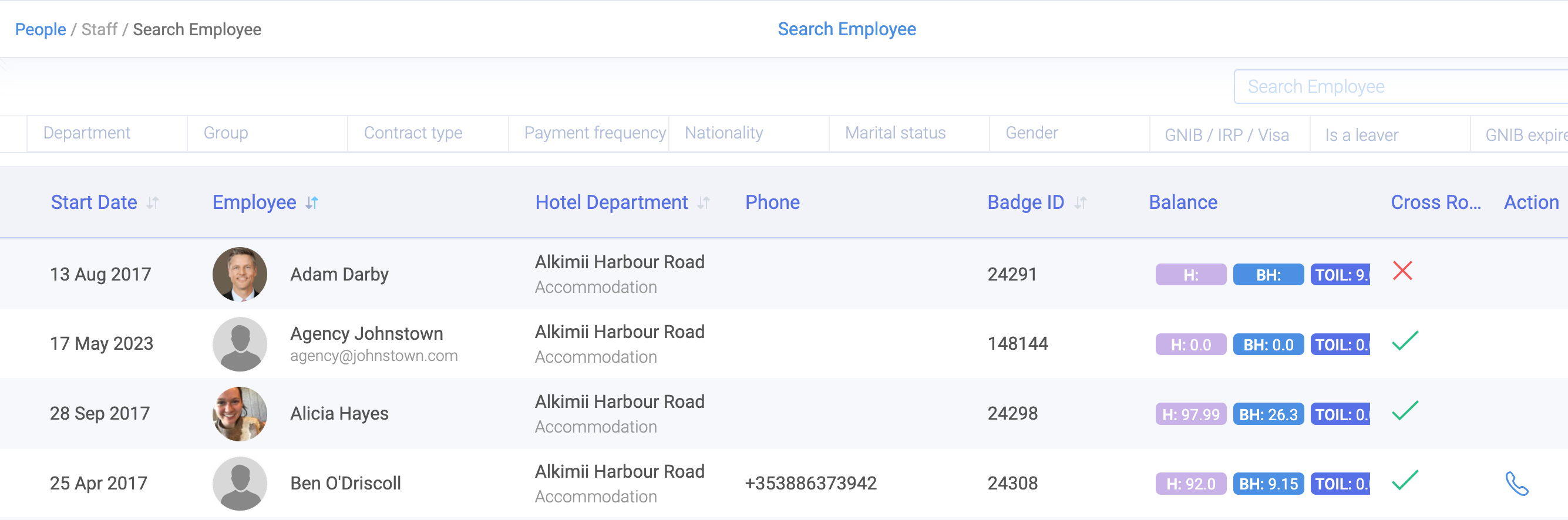 How to check holiday balances?