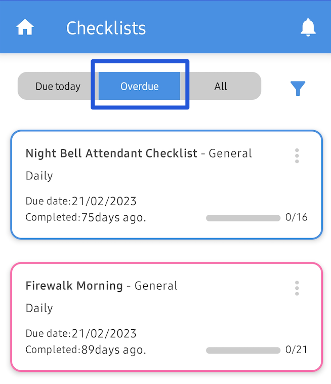 How To Navigate Checklists On Mobile (Android)?